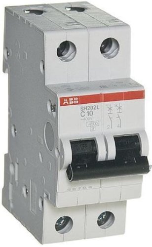Выключатель автоматический ABB S202 2п 16А C 6кА картинка